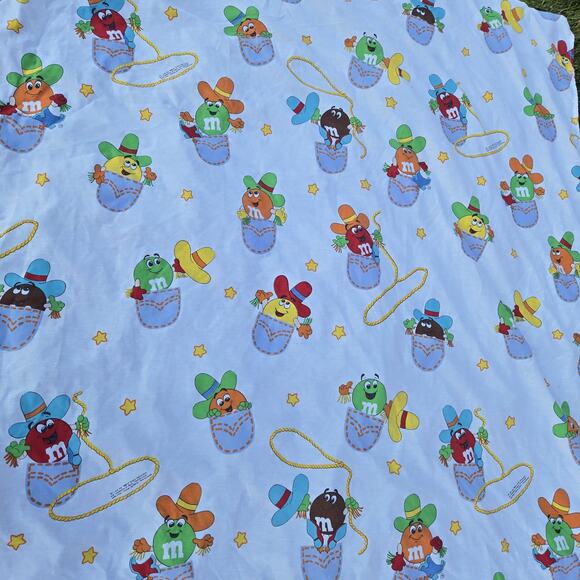 Vintage M&Ms Candy Twin Sheet By Cannon - Picture 4 of 13
